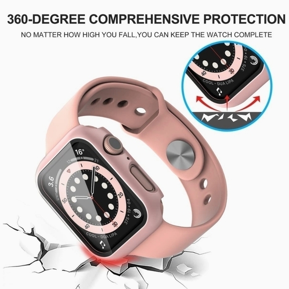 Screen Protector Case for Apple Watch - Pink - Picture 4 of 7